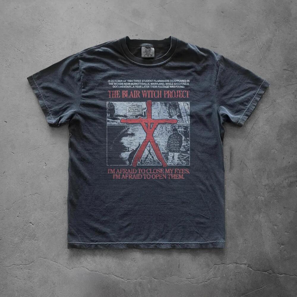 Blair Witch Project T-Shirt Retro Found Footage Horror Graphic Tee